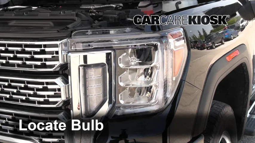 2021 GMC Sierra 3500 HD Denali 6.6L V8 Turbo Diesel Éclairage Feux de croisement (remplacer l'ampoule)